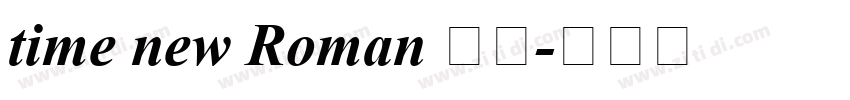 time new Roman 字体字体转换